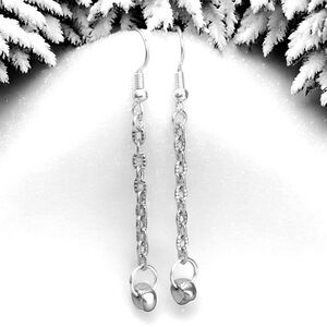 5 For $25💫Silver Hematite Swinging Dangles Earrings